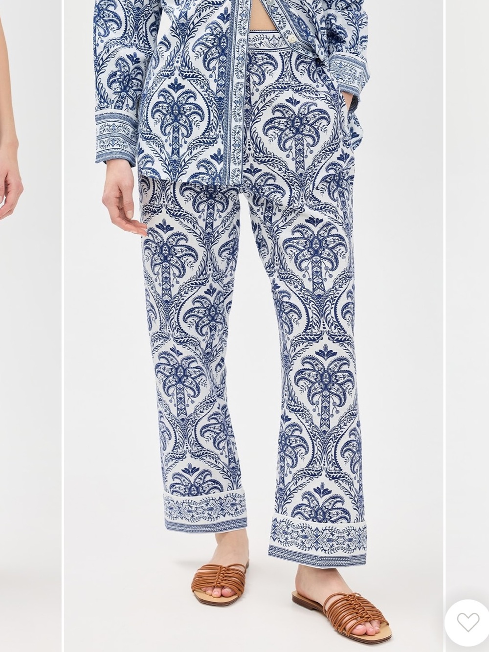 Farm Rio Tropical Paisley Linen Blend Pajamas Pants NWT Sold Out Size X-Small